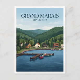 Grand Marais, Lake Superior Minnesota Postkarte