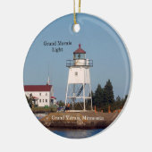 Grand Marais Light Circle Ornament (Links)