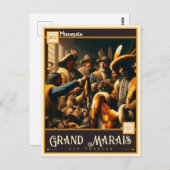 Grand Marais, Minnesota | VINTAG Postkarte (Vorne/Hinten)