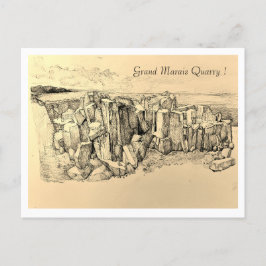 Grand Marais Quarry Feiertagspostkarte