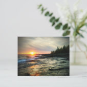 Grand Marais Sonnenuntergang 1 Postkarte (Stehend Vorderseite)