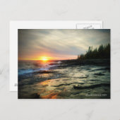 Grand Marais Sonnenuntergang 1 Postkarte (Vorne/Hinten)