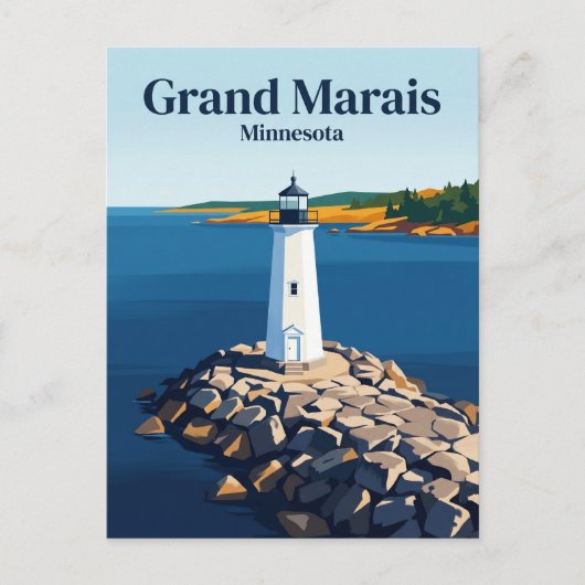Grand Marais USA Postkarte (Vorderseite)