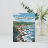 Grand Marais USA Postkarte (Stehend Vorderseite)