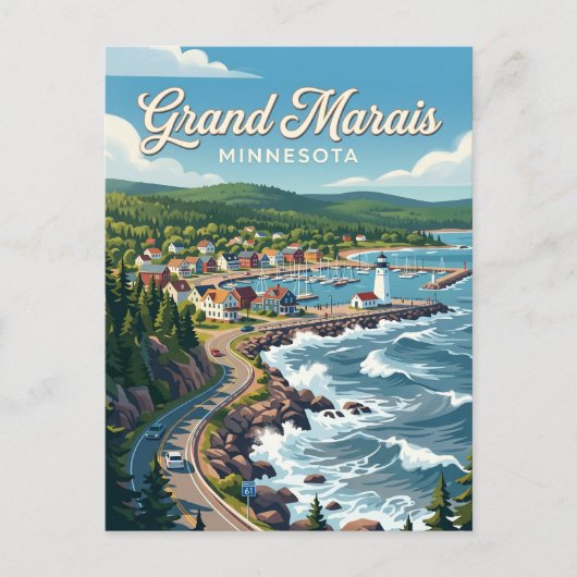 Grand Marais USA Postkarte (Vorderseite)