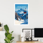 Grand Massif Ski Print 1 Poster (Heimbüro)