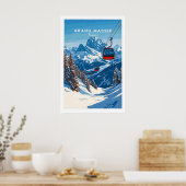 Grand Massif Ski Print 1 Poster (Küche)