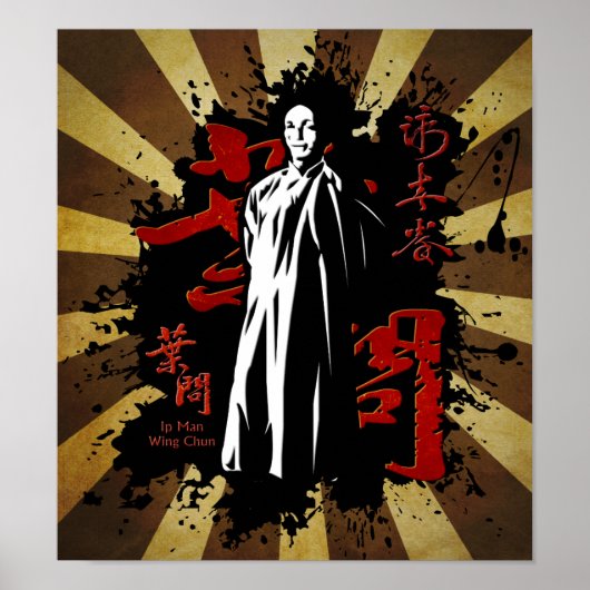 Grand Master Ip Man - Wing Chun Kung Fu Poster (Vorne)