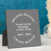 Grand Master Masonic Fotoplatte