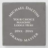 Grand Master Masonic Steinuntersetzer (Vorderseite)