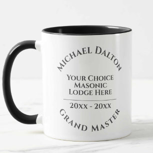 Grand Master Masonic Tasse