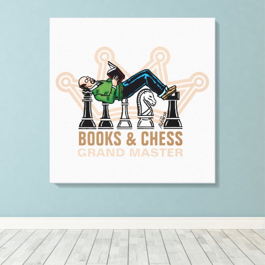 Grand Master Stretched Canvas Print Leinwanddruck (Insitu (Holzboden))