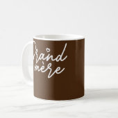 Grand-mere Cute Mother's Day Gift French Grandma  Kaffeetasse (Vorderseite Links)