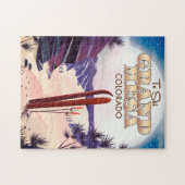 Grand mesa, Colorado Ski Poster. Puzzle (Horizontal)