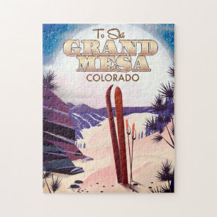 Grand mesa, Colorado Ski Poster. Puzzle