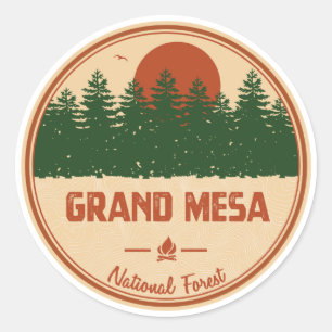 Grand Mesa National Forest Runder Aufkleber