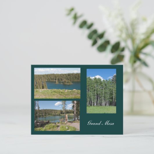 Grand Mesa Postkarte (Stehend Vorderseite)