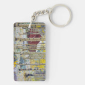 Grand Mesa Solitary Kabine in einem Wald Schlüsselanhänger (Rückseite)