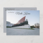 Grand Monument Mansu Hill Pjöngjang Nordkorea Postkarte (Vorne/Hinten)