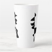 Grand Mug Latte Art Abstrait Dual Face Milchtasse (Vorderseite)