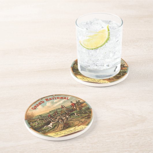 Grand Nationalfox-Jagd - Zigaretten-Werbung Tr Untersetzer (Seite)