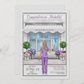 Grand Nurse Grad weibliche Einladung (Vorne/Hinten)