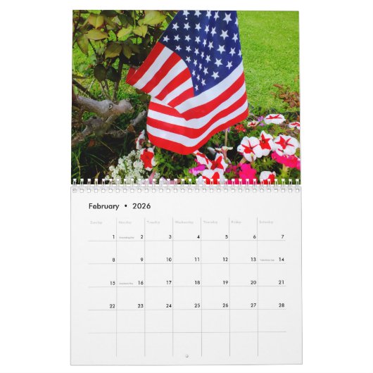 Grand Old Flag 2026 Kalender (Feb 2026)