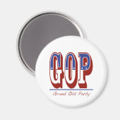 Grand Old Party Magnet (Vorderseite/Rückseite)