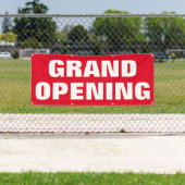Grand Opening Advertising New Business Red White Banner (Insitu)