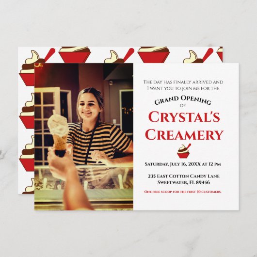 Grand Opening Ankündigung (Vorne/Hinten)