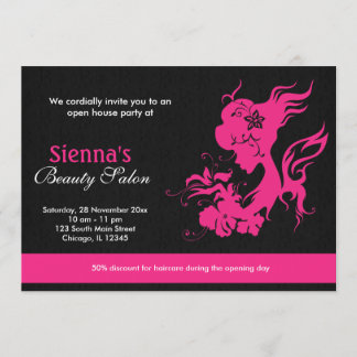 Grand Opening Beauty Salon (Deep Pink) Einladung
