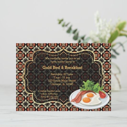 Grand Opening Bed & Breakfast Einladung (Stehend Vorderseite)