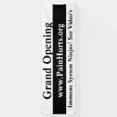Grand Opening Black and White Banner (Vertikal)
