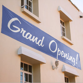 Grand Opening Blue & White Werbegeschäft Banner