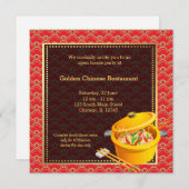 Grand Opening Chinese Restaurant Einladung (Vorne/Hinten)