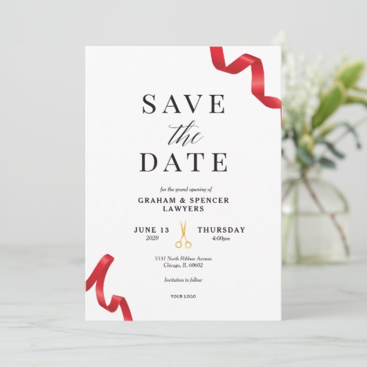 Grand Opening Einladung (Stehend Vorderseite)