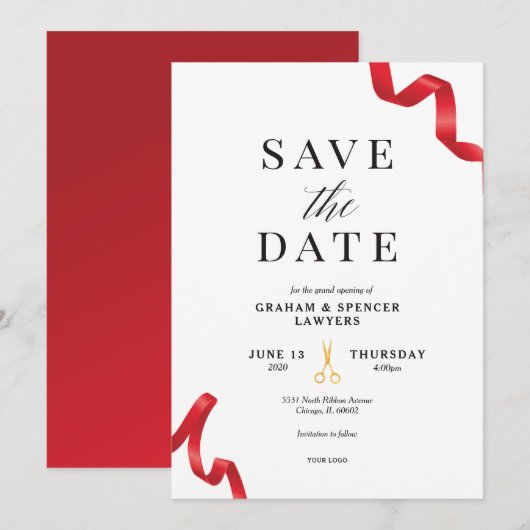 Grand Opening Einladung (Vorne/Hinten)