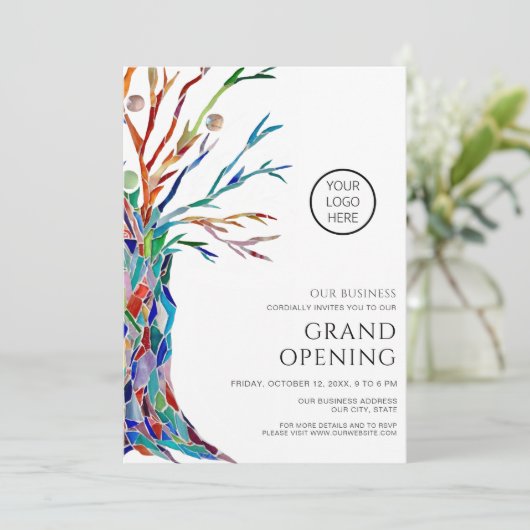 Grand Opening Einladung (Stehend Vorderseite)