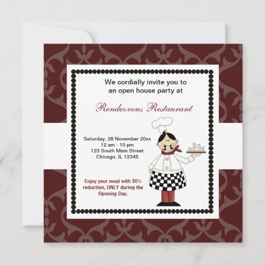 Grand Opening Einladung (Vorderseite)