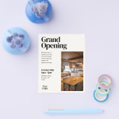 Grand Opening Elegant Editorial Photo Flyer (Einzeln)