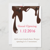 Grand Opening - Erdbeere Einladung (Rückseite)
