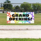 Grand Opening! Fun Rainbow Banner (Insitu)
