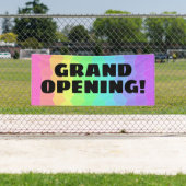 Grand Opening! Geometrisches Regenbogenbanner Banner (Insitu)