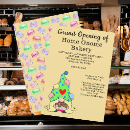 Grand Opening Gnome Bäckerei Konditorgebäck Lecker Einladung