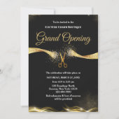 Grand Opening Gold Ribbon Cutting Zeremonie Einladung (Vorderseite)