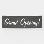 Grand Opening Gray & White Werbegeschäft Banner (Horizontal)