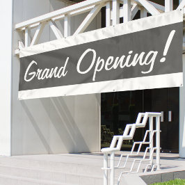 Grand Opening Gray & White Werbegeschäft Banner