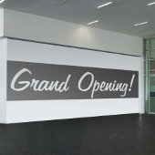 Grand Opening Gray & White Werbegeschäft Banner