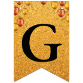 Grand Opening Imitate Gold Glitzer Gold Balloons Wimpelkette (Zweite Fahne)