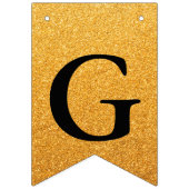 Grand Opening Imitate Gold Glitzer Wimpelkette (Zweite Fahne)